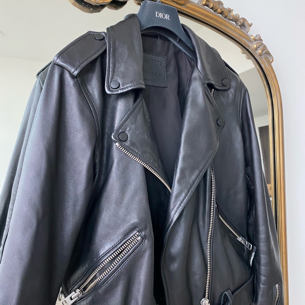 ALLSAINTS Oversized Leather Jacket